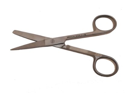 [MPNZ-F-172] Scissors Nurses 5" With Clip Straight S/B x 1