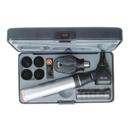 [MPKL1729-P-1054] Ophthalmoscope Practitioner Led / Fibre Optic Otoscope Keeler Diagnostic Set 3.6V