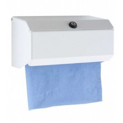 [MPKHZ77321WH] Dispenser For 10" Hygiene Roll (White Metal) x 1