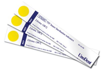 [MPDDGAI085] Autoclave TST Indicator Strip (Unodent) 134C/3.5 Mins x 100