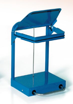 [MPBRBH015/BLL] Refuse Bag Holder 50 Litre Blue Lid Castors & Pedal
