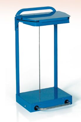 [MPBRBH030/BLL] Refuse Bag Holder 75 Litre Blue Lid Castors & Pedal