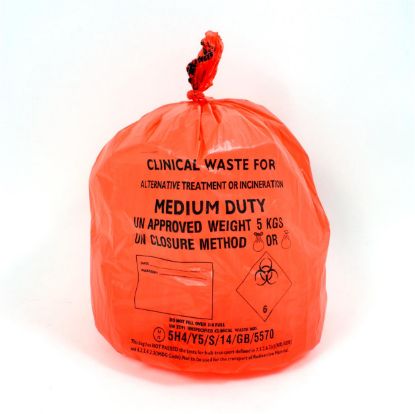 [MPHCAT25/M085] Bin Liner Orange 15x28x39 100 Heavy Duty (4x25) On A Roll